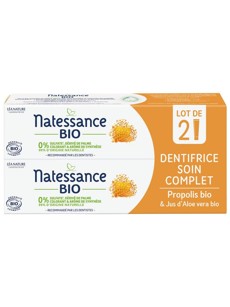 Natessance Dentifrices Soin Complet 2 x 75 ml