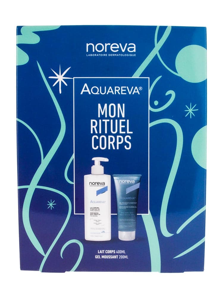 Noreva Coffret Aquareva Corps Lait Corporel Hydratant 400 ml + Gel Moussant Hydratant 200 ml - Promotion