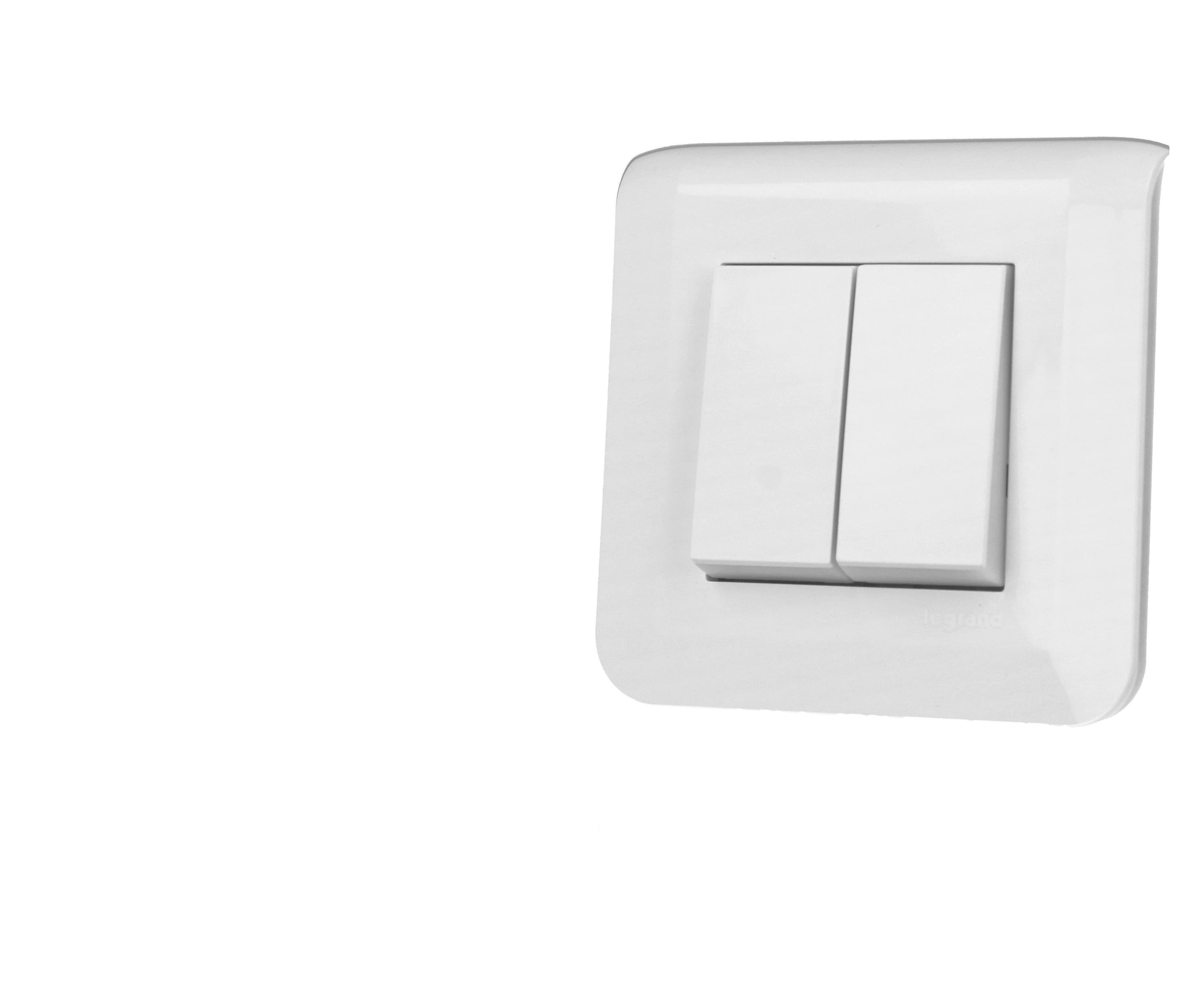 Interrupteur va et vient double Legrand Mosaic™ complet